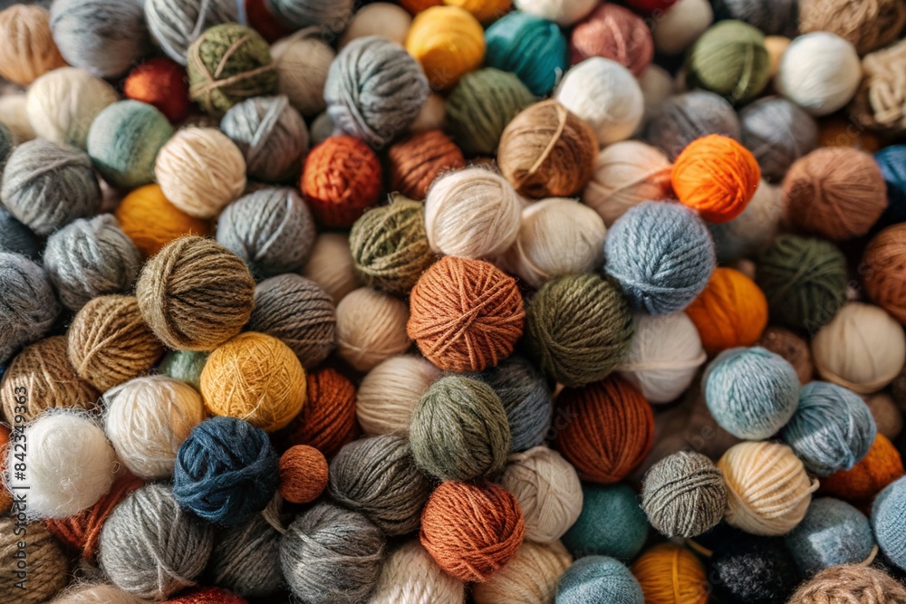The background is made of balls of wool yarn . Needlework, textiles, knitting. Winter season, small business, handmade clothes. The background is made of balls of wool yarn . Needlework, textiles, knitting. Winter season, small business, handmade clothes.