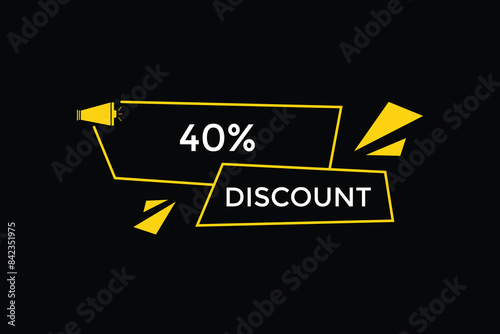 
sale vector tag 40% discount template badges.  20, 10, 30, special, price, offer 90, 60, 80, with percent promotion illustration off shop now 40% discount banner design up to, discount,
