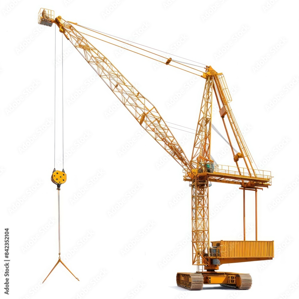 Crane isolated on white background Crane isolated on white background