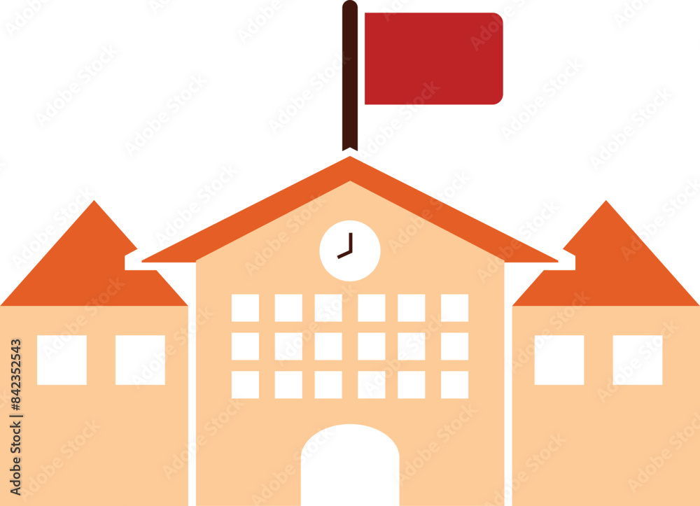 school education college city building icon
