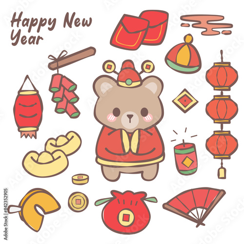 Set of chinese new year