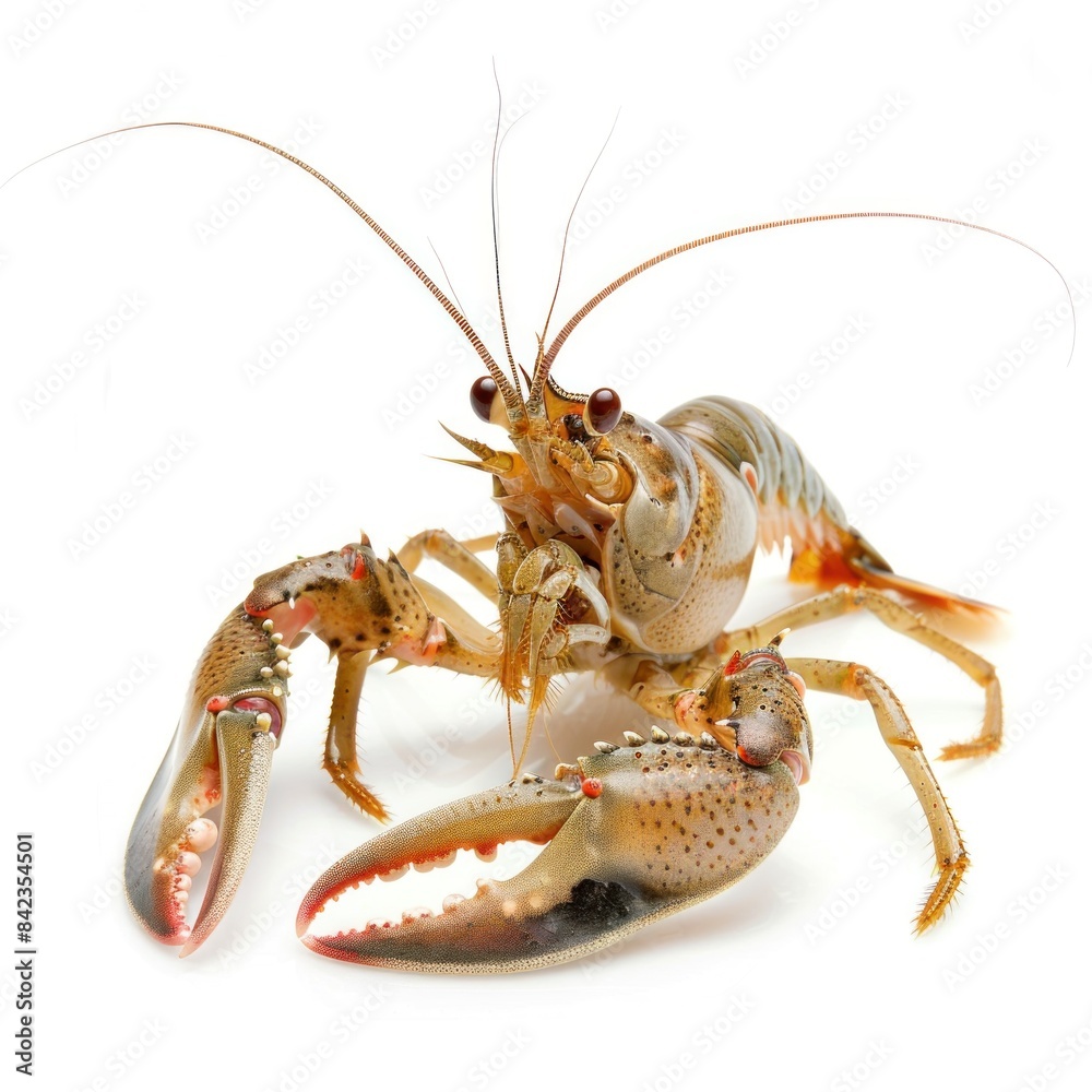 Crayfish isolated on white background Crayfish isolated on white background