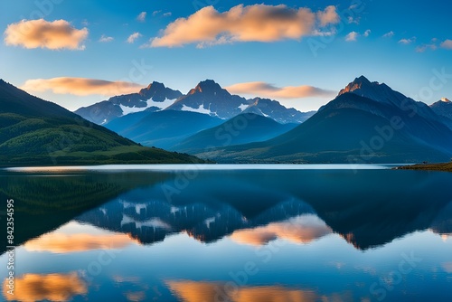 Wallpaper Mural Beautiful clouds and mountains Torontodigital.ca