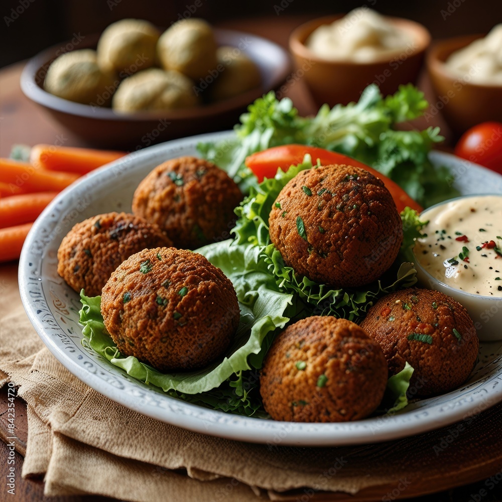 a plate of food including carrots, lettuce, and carrots. a plate of food including carrots, lettuce, and carrots.