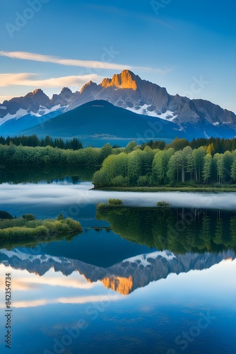 Beautiful clouds and mountains