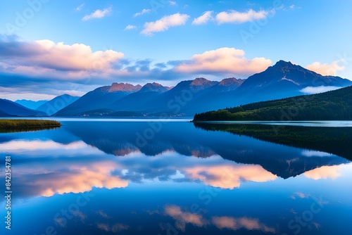 Beautiful clouds and mountains