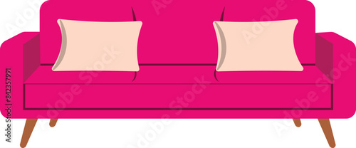 House Interior Vector Flat Illustration