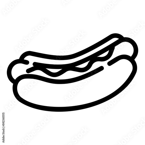 hot dog outline icon