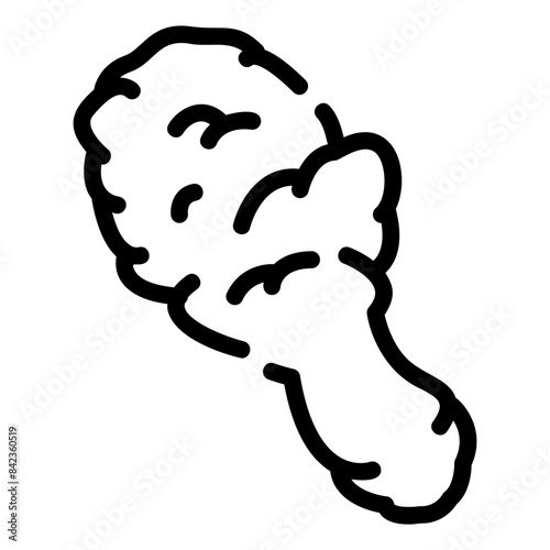 fried chicken outline icon