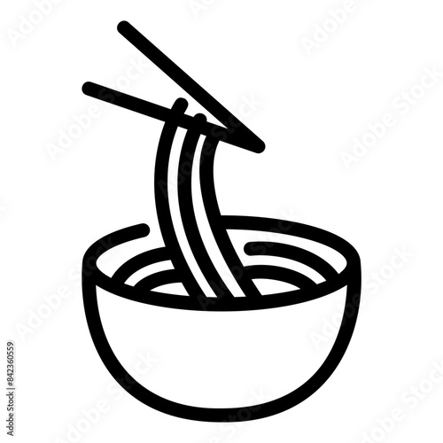 noodle outline icon