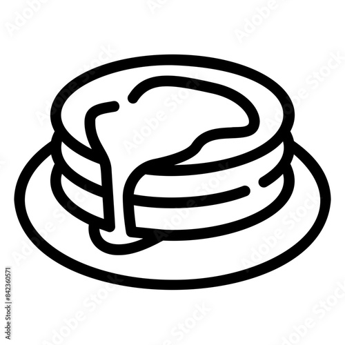 pancake outline icon