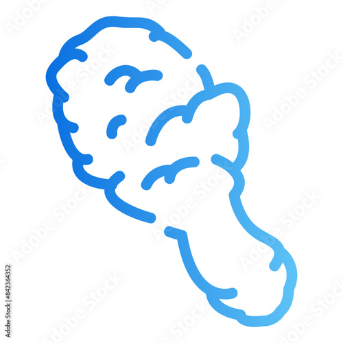 fried chicken gradient icon