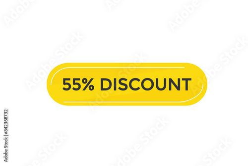 sale vector tag 55% discount template badges.  20, 10, 30, special, price, offer 90, 60, 80, with percent promotion illustration off shop now 55% discount banner design up to, discount,
