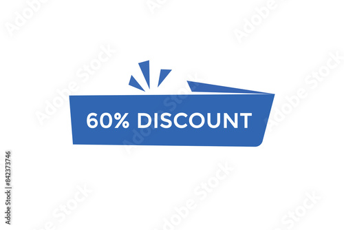 Bsale vector tag 60% discount template badges.  20, 10, 30, special, price, offer 90, 60, 80, with percent promotion illustration off shop now 60% discount banner design up to, discount,
