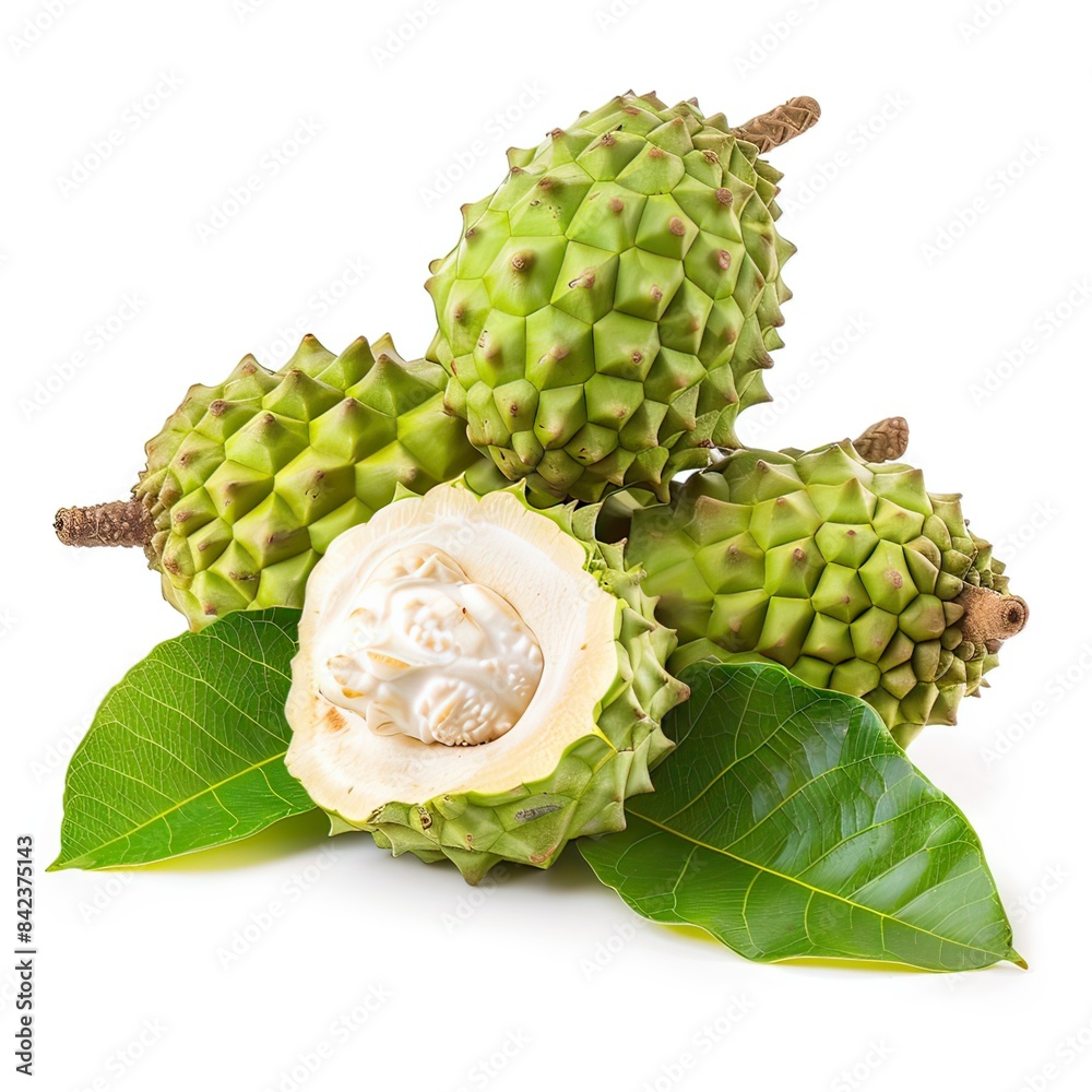 Obraz premium Atemoya isolated on white background