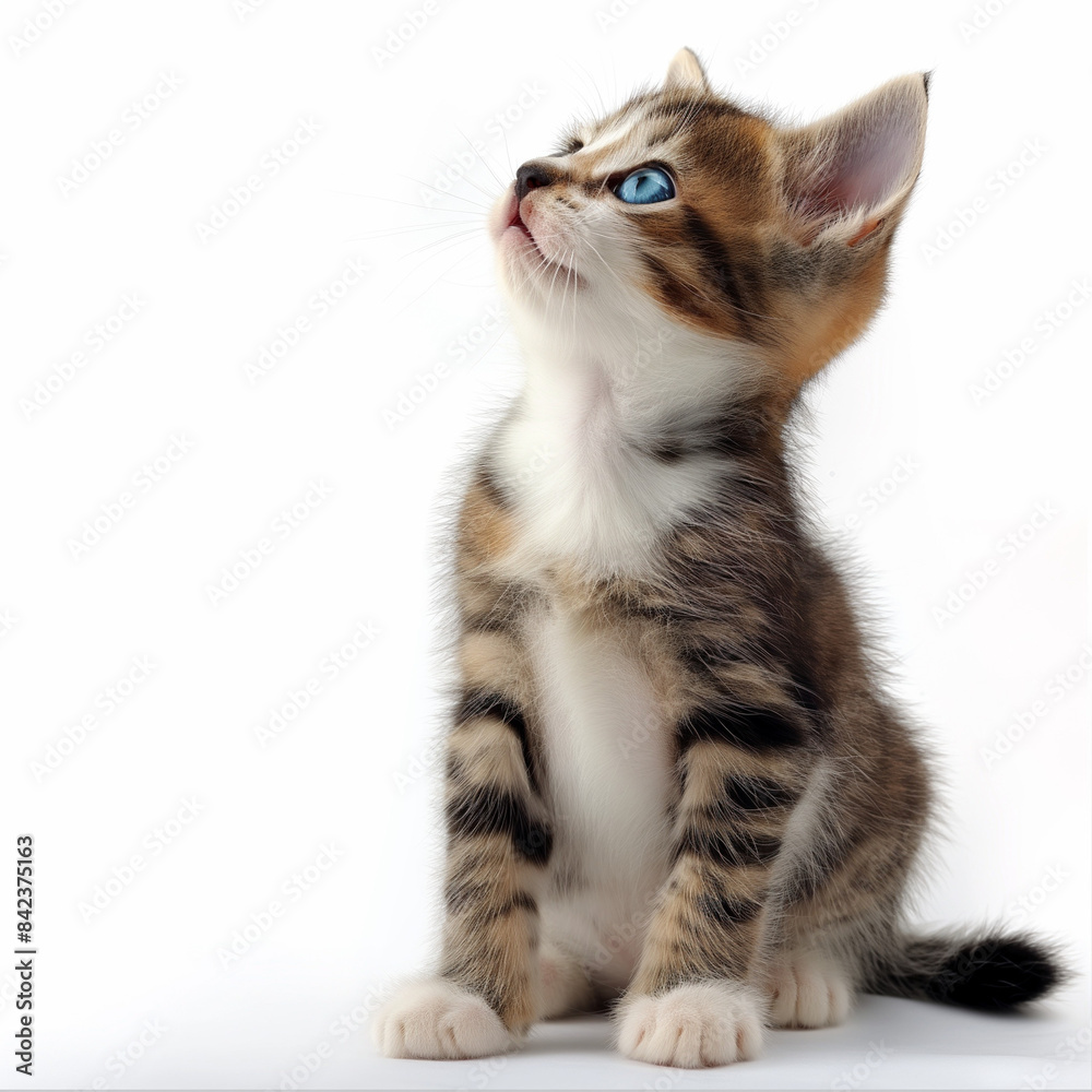 Obraz premium blue eyed kittenブルーの瞳の子猫