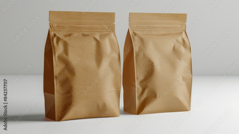 Ziplock duo innovative paper bags with ziplock closures showcasing sleek design and practicality Ziplock duo innovative paper bags with ziplock closures showcasing sleek design and practicality