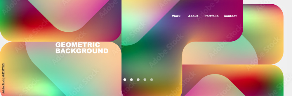 Arrows and squares with bright colors and round angles. Vector Illustration For Wallpaper, Banner, Background, Card, Book Illustration, landing page Arrows and squares with bright colors and round angles. Vector Illustration For Wallpaper, Banner, Background, Card, Book Illustration, landing page