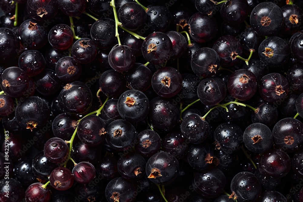 Close-up of fresh black currants Close-up of fresh black currants