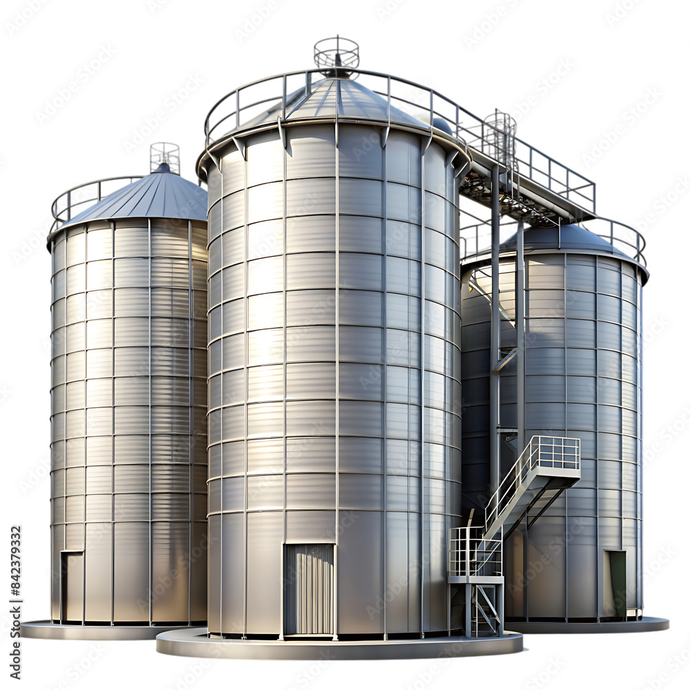 large storage tanks and silos used-for storing raw transparent background large storage tanks and silos used-for storing raw transparent background