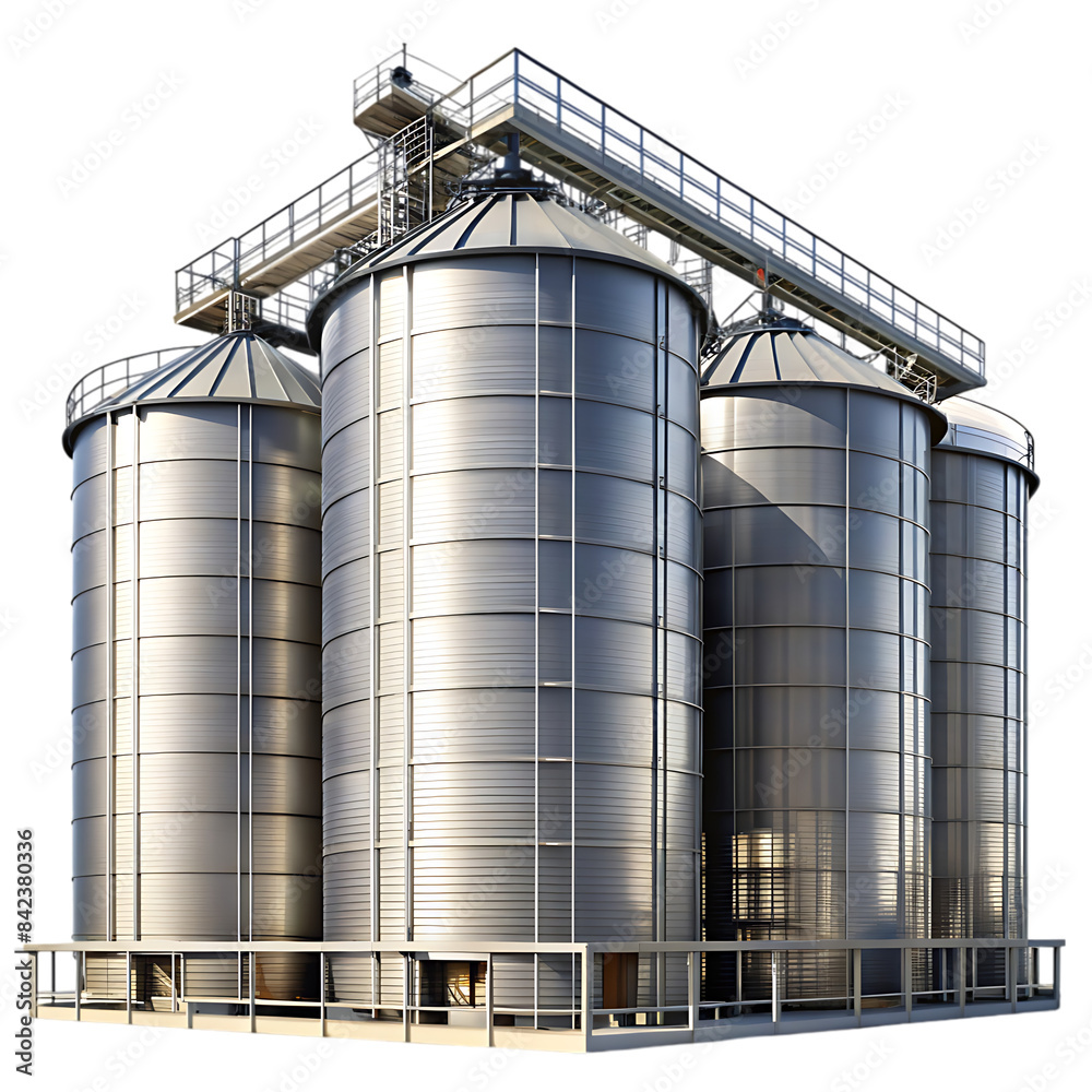 large storage tanks and silos used-for storing raw transparent background large storage tanks and silos used-for storing raw transparent background
