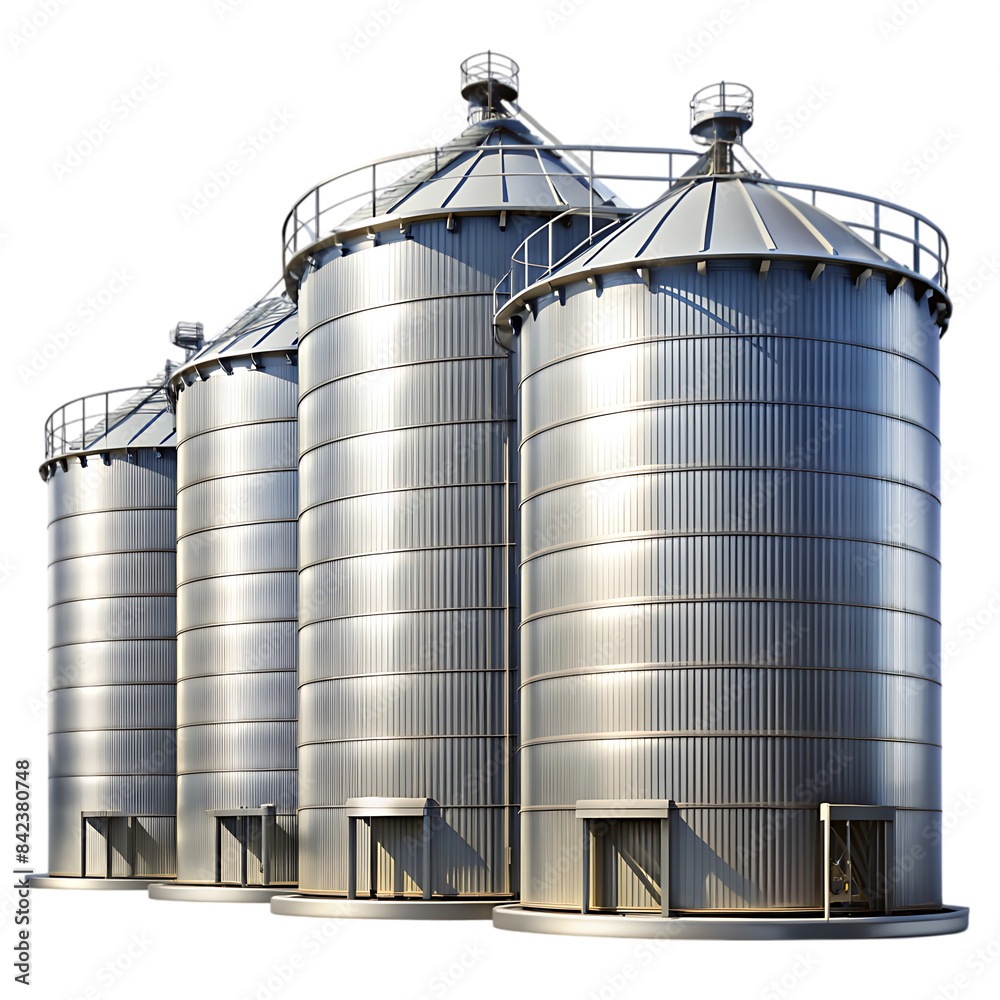 large storage tanks and silos used-for storing raw transparent background large storage tanks and silos used-for storing raw transparent background