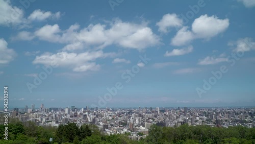 北海道・札幌市_タイムラプス_Sapporo City, Hokkaido_Time lapse