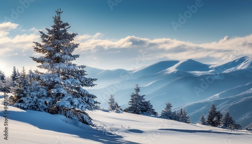  A Realistic Winter Tree Render "Chilled Elegance: Capturing Winter's Essence in Tree Realism"