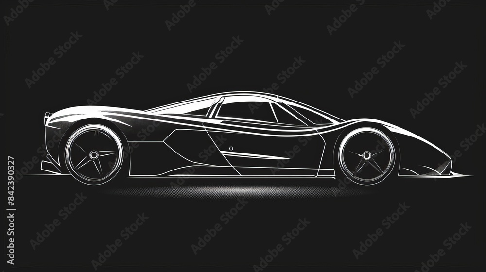 car isolated on black car isolated on black