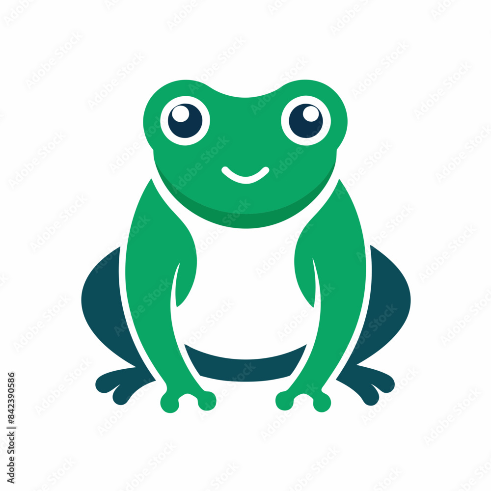 Simple and minimalist frog logo icon vector illustration Simple and minimalist frog logo icon vector illustration