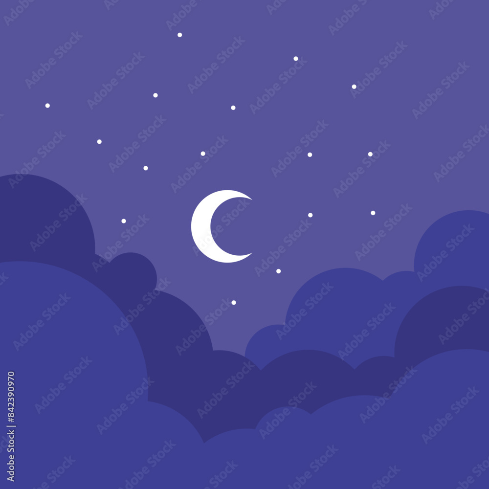 Flat Sky Illustration Element Flat Sky Illustration Element