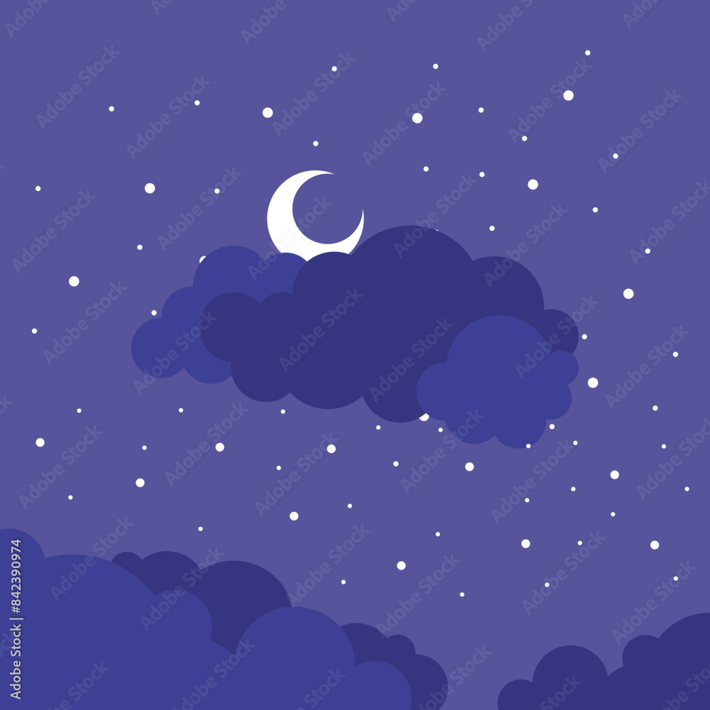 Flat Sky Illustration Element Flat Sky Illustration Element