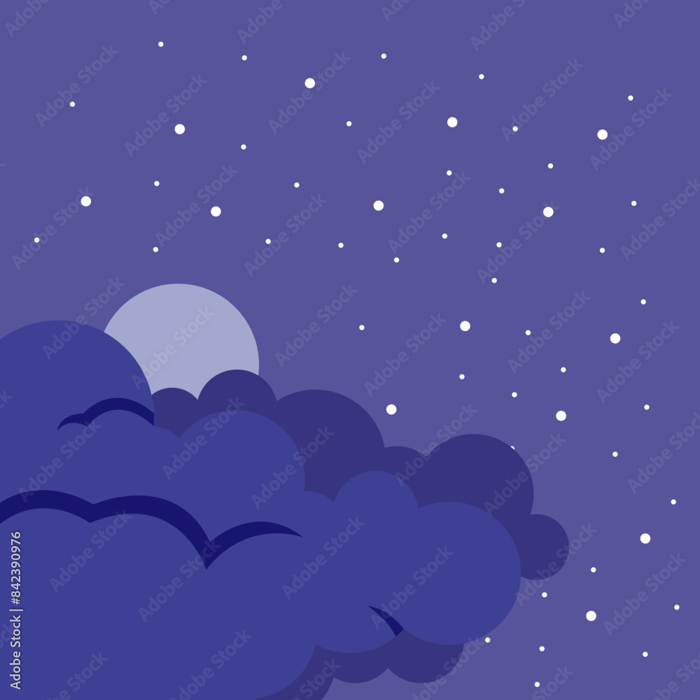 Flat Sky Illustration Element Flat Sky Illustration Element