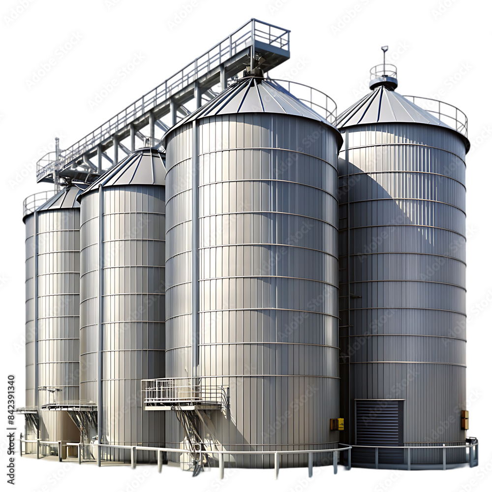 large storage tanks and silos used-for storing raw transparent background large storage tanks and silos used-for storing raw transparent background