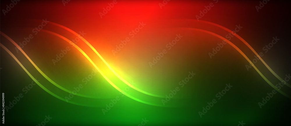 Neon glowing circle rays, light round lines in the dark, planet style neon wave lines. Energetic electric concept design for wallpaper, banner, background Neon glowing circle rays, light round lines in the dark, planet style neon wave lines. Energetic electric concept design for wallpaper, banner, background