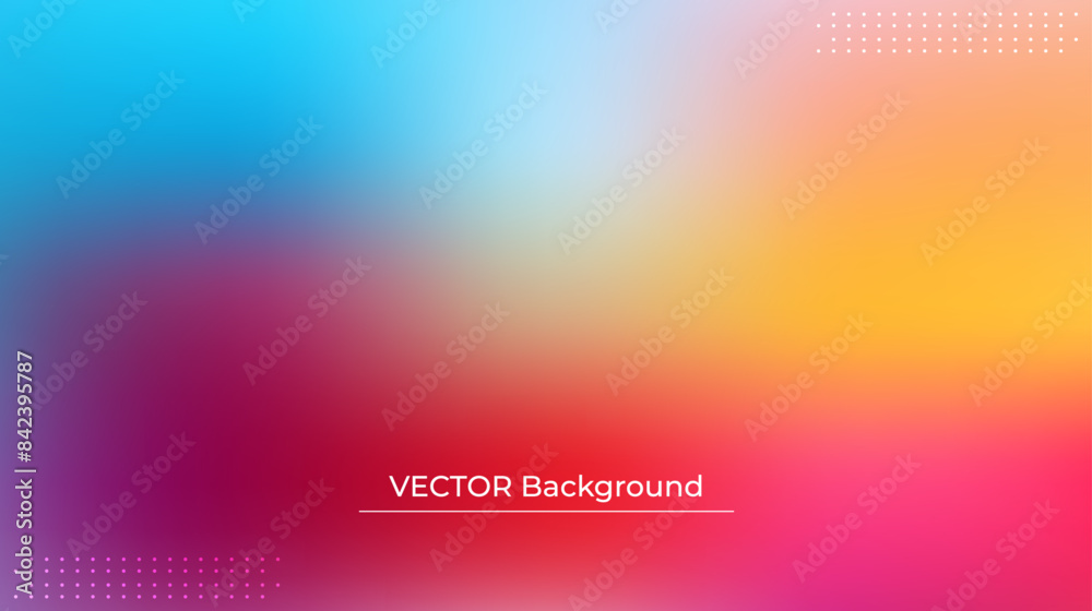 Smooth and blurry colorful gradient mesh background. Modern bright rainbow colors. Easy editable soft colored vector banner template. Premium quality Smooth and blurry colorful gradient mesh background. Modern bright rainbow colors. Easy editable soft colored vector banner template. Premium quality