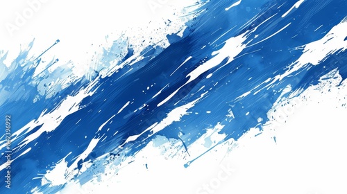 Protein milk splash on blue background for dairy product banner with protein text design