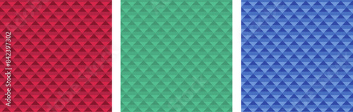 Pattern Square Seamless Red Green Blue Color Palettes