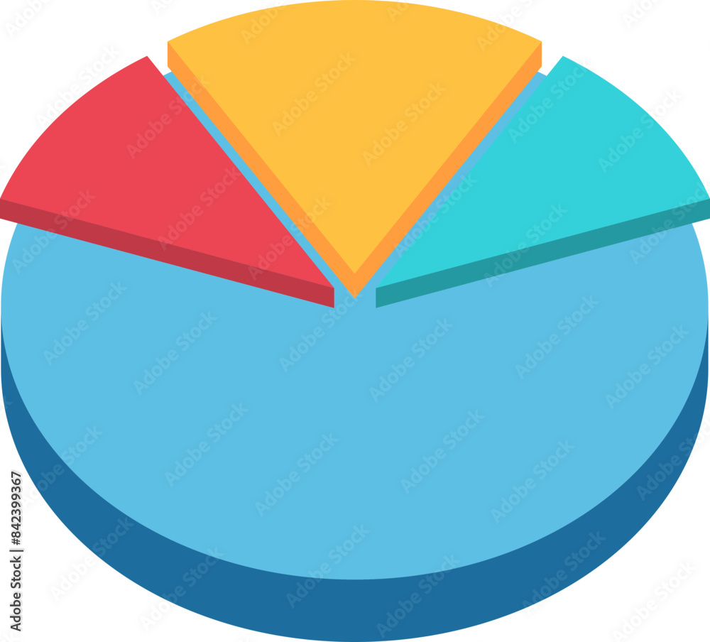 Obraz premium Chart Pie Icon Element