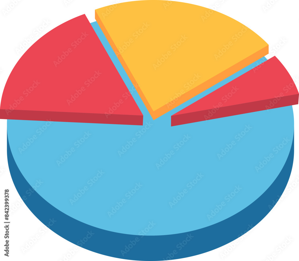 Obraz premium Chart Pie Icon Element