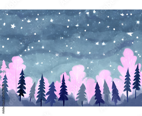 Landscape at the night 