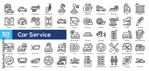 Car Service Icon Collection