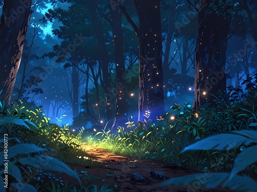 Forest in the night 
