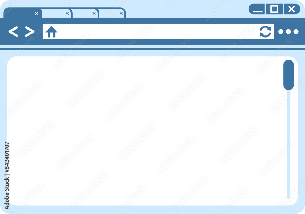 Browser UI Illustration Element Browser UI Illustration Element