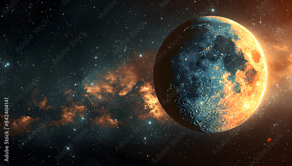 Naklejka premium space background