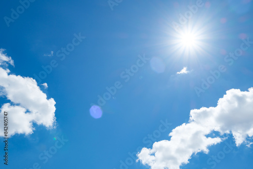 Obraz na płótnie 夏の日差し・青空・太陽・猛暑