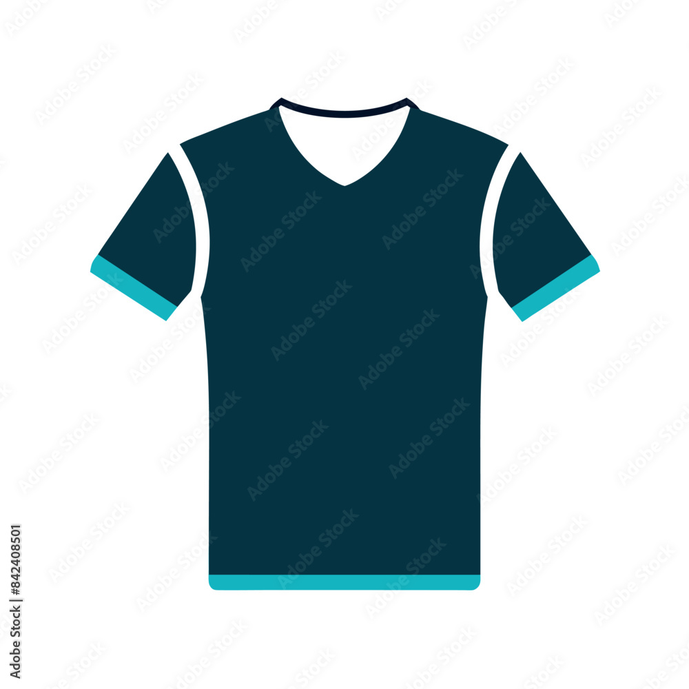 Naklejka premium a modern and stylish T-shirt mockup vector silhouette, white background