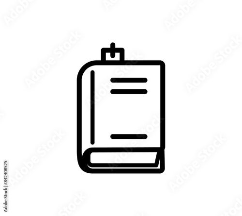 しおりが挟まれた本のイラスト
