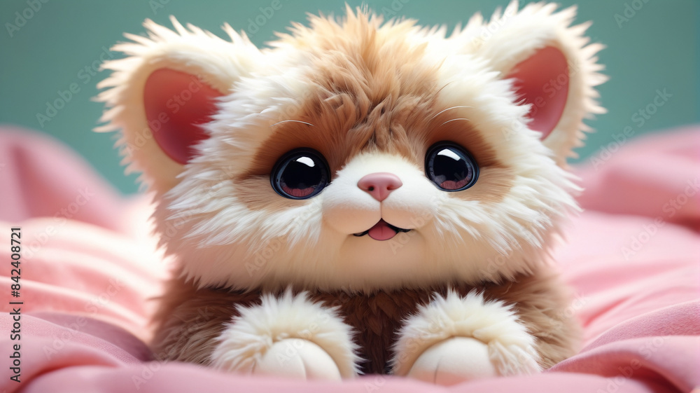 Reveling in the sweetness of adorable plush critters, whose gentle presence and soft fur offer solace and companionship in moments of need, Generative AI Reveling in the sweetness of adorable plush critters, whose gentle presence and soft fur offer solace and companionship in moments of need, Generative AI