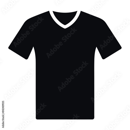 a modern and stylish T-shirt  mockup vector silhouette, white background © Dream Is Power